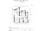 高新云熙港_3室2厅1卫 建面113平米