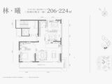 浐灞金融城桃花TAN_3室2厅2卫 建面206平米