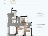 坪山城投鸿鹄里_3室2厅2卫 建面83平米